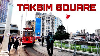 Taksim Square Istanbul  Turkey In 2024 🇹🇷 [upl. by Ydda]