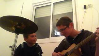 GETS BETTER AS IT GOES Amazing Guitar and Drum Improv  Unsquare Dance  By Dave Brubeck  Cover [upl. by Enirbas]