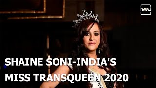 Shaine Soni Crowned Miss Trans Queen India 2020  English NEWJ [upl. by Kcirded16]