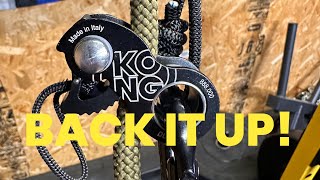 How to Back Up a Kong Duck Figure 8 or Rappel Device [upl. by Wendolyn417]