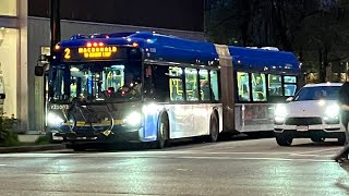 Canadian Hybrid TransLink 2021 New Flyer Xcelcior XDE60 21003 on route 2 [upl. by Alket657]