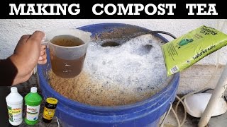 How To Make Compost Tea  Organic Fertilizer For Your Plants [upl. by Saleme]