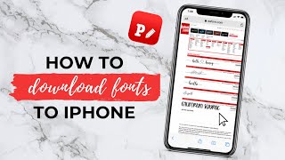 DAFONT TUTORIAL  How To Download Fonts onto iPhone 2020 FREE Fonts  Download Fonts to PHONTO [upl. by Shifra]