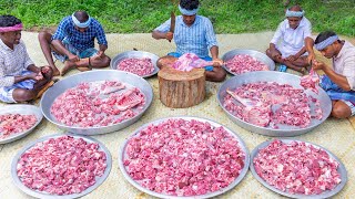 MEAT HUNT  MUTTON KARAHI  Pakistani Recipe Cooking In Indian Village  Mutton Street Food Recipe [upl. by Saixela289]