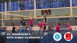 VC Wiesbaden II vs Rote Raben Vilsbiburg II  Matchball  MVP [upl. by Elly577]