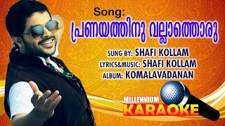 Pranayathinu Vallathoru Karaoke With Lyrics  Malayalam Album Song Karaoke With Lyrics [upl. by Einohpets107]