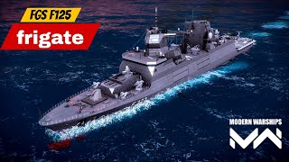 FGS F125 New October Battlepass Frigate Review amp Damage Test modernwarships alphatest [upl. by Chadabe]