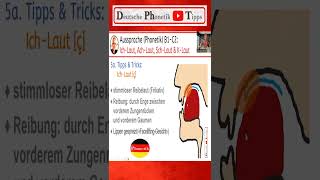 Aussprache ICHLaut quotCHquot  Frikativ  Reibelaut  ç   Deutsche Phonetik shorts shortsyoutube [upl. by Airbas860]