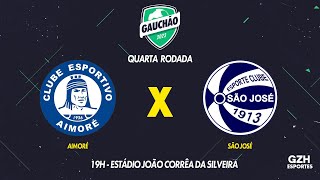 AO VIVO com imagens Aimoré x Sao José Gauchão  01022023 [upl. by Zsuedat]