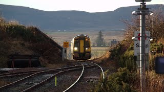 Trains at Georgemas junction 140123 [upl. by Adnerb757]