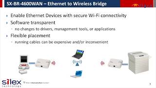 Silex SXBR4600WAN Ethernet to Wireless Bridge [upl. by Andie]