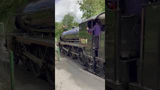 Watercress line Alresford 506 waiting to set off train steam explore watercressline [upl. by Ollayos875]