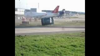 Car gets blown away by Boeing 747 [upl. by Bathesda]