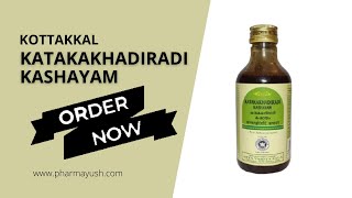 Katakakhadiradi Kashayam An ayurvedic medicine for diabetes [upl. by Jodoin448]