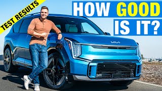 TESTED 2024 Kia EV9  More Than an Electric Telluride  Range Test Performance Interior amp More [upl. by Eadith]