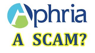 BREAKING NEWS Aphria a Scam [upl. by Atnahs]