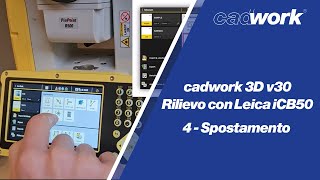 Cadwork 3D v30 rilievo con LEICA iCB50  04  Spostamento [upl. by Garry777]