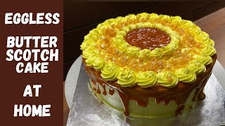 பட்டர்ஸ்காட்ச் கிரீம் கேக்  Eggless butterscotch cake Praline [upl. by Ehtyaf464]