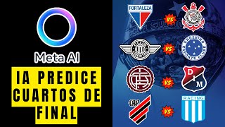 META AI PREDICE  Cuartos de Final IDA  COPA SUDAMERICANA 2024 [upl. by Hamforrd128]