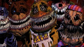 HUNTED BY THE NEW CORRUPTED ANIMATRONICS  FNAF Ultimate Custom Night UCN MODS [upl. by Nenney730]