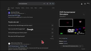 Google Easter Egg DVD Screensaver [upl. by Trebmal]