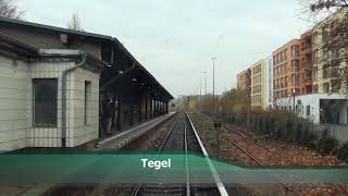 Führerstandsmitfahrt SBahn Berlin S25 Hennigsdorf  Gesundbrunnen [upl. by Chew896]