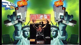 PLATOON C64 LONGPLAY COMMODORE 64 OCEAN CLASSIC RETRO VIDEO GAME 1988 [upl. by Slayton539]