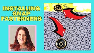 How to attach snap fasteners to fabric with faodail creation [upl. by Dnumsed370]