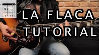 Como tocar quotLa Flacaquot de Jarabe de Palo  Tutorial Guitarra Acordes HD [upl. by Ermin]