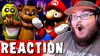 Mario Plays Five Nights At Freddys SMG4 FNAF REACTION [upl. by Blen]