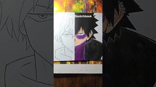 Drawing todoroki shoto vs dabi from mha anime shorts mha [upl. by Akimihs]