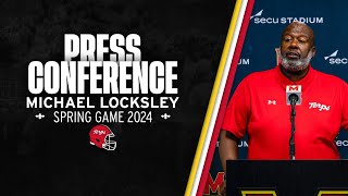 Maryland Football  Spring Game Press Conference  Head Coach Michael Locksley [upl. by Annah]