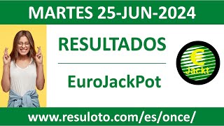 Resultado del sorteo EuroJackPot del martes 25 de junio de 2024 [upl. by Aileda389]