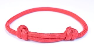 Make the Sliding Knot Friendship Paracord Bracelet  Bored Paracord [upl. by Giffard]