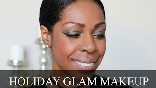 GLAM HOLIDAY MAKEUP TUTORIAL Ft CHARLOTTE TILBURY  VLOGMAS 4  Style Domination [upl. by Anileda]