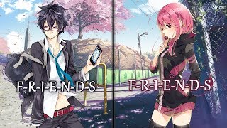 Nightcore  FRIENDS Switching Vocals  Lyrics [upl. by Allecsirp]