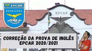 Correção Prova Inglês EPCAr 20202021  Teacher Rafael [upl. by Ayr]