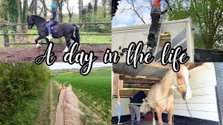 SPEND A BUSY SUNDAY AT THE STABLES WITH US  RIDING THE HORSES AND STARTING THE SPRING CLEAN [upl. by Ateekal]