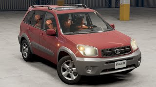 Необычный краштест с манекенами Toyota RAV 4 XA20 в BeamNGdrive [upl. by Gerrald]