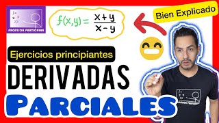 ✅DERIVADAS PARCIALES Ejercicios  𝘽𝙞𝙚𝙣 𝙀𝙭𝙥𝙡𝙞𝙘𝙖𝙙𝙤 100 😎​🫵​💯​Cálculo Multivariable [upl. by Lj]