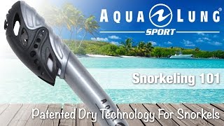 Aqua Lung Sport  EN  Patented Dry Technology For Snorkels [upl. by Lanford]