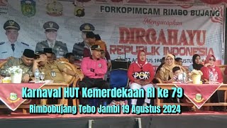 Karnaval HUT RI ke 79 Rimbobujang Tebo  bersama Calon Bupati BPK Agus Rubianto Imcmusikchannel [upl. by Sonia762]