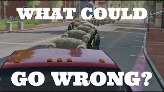 MY quotATTEMPTquot AT TOWING 25 TRAILERS IN BeamNG [upl. by Undine]