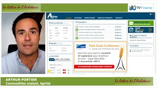 Arthur Portier commodities analyst chez Agritel Retour sur le manque de compétitivité de la France [upl. by Eamaj]