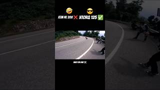 RC 200 🤡 NTORQ WINER 🥳🤣 duke390 rider h2r motovlog bikeride ntorq [upl. by Aneertak]