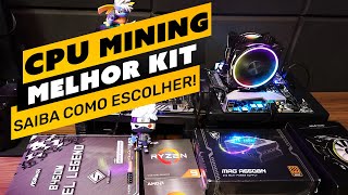 ⛏️💰 QUAL O MELHOR KIT PARA MINERAÇÃO COM CPU  MELHOR CUSTO X BENEFÍCIO  CPU MINING [upl. by Relyuhcs]