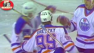 Prime Wayne Gretzky vs Canucks  Highlights [upl. by Aneelad234]