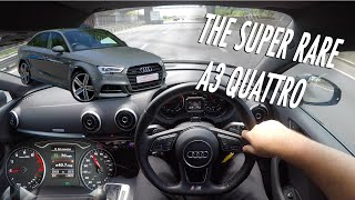 2017 Audi A3 Quattro DRIVING POVREVIEW [upl. by Nydroj72]