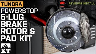 20072021 Tundra PowerStop Z36 Extreme Truck and Tow 5Lug Brake Rotor Review amp Install [upl. by Eeslek858]