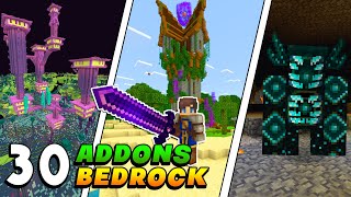 30 ADDONS Que DEBERÍAS USAR En MINECRAFT PE 💎 [upl. by Jeffry]